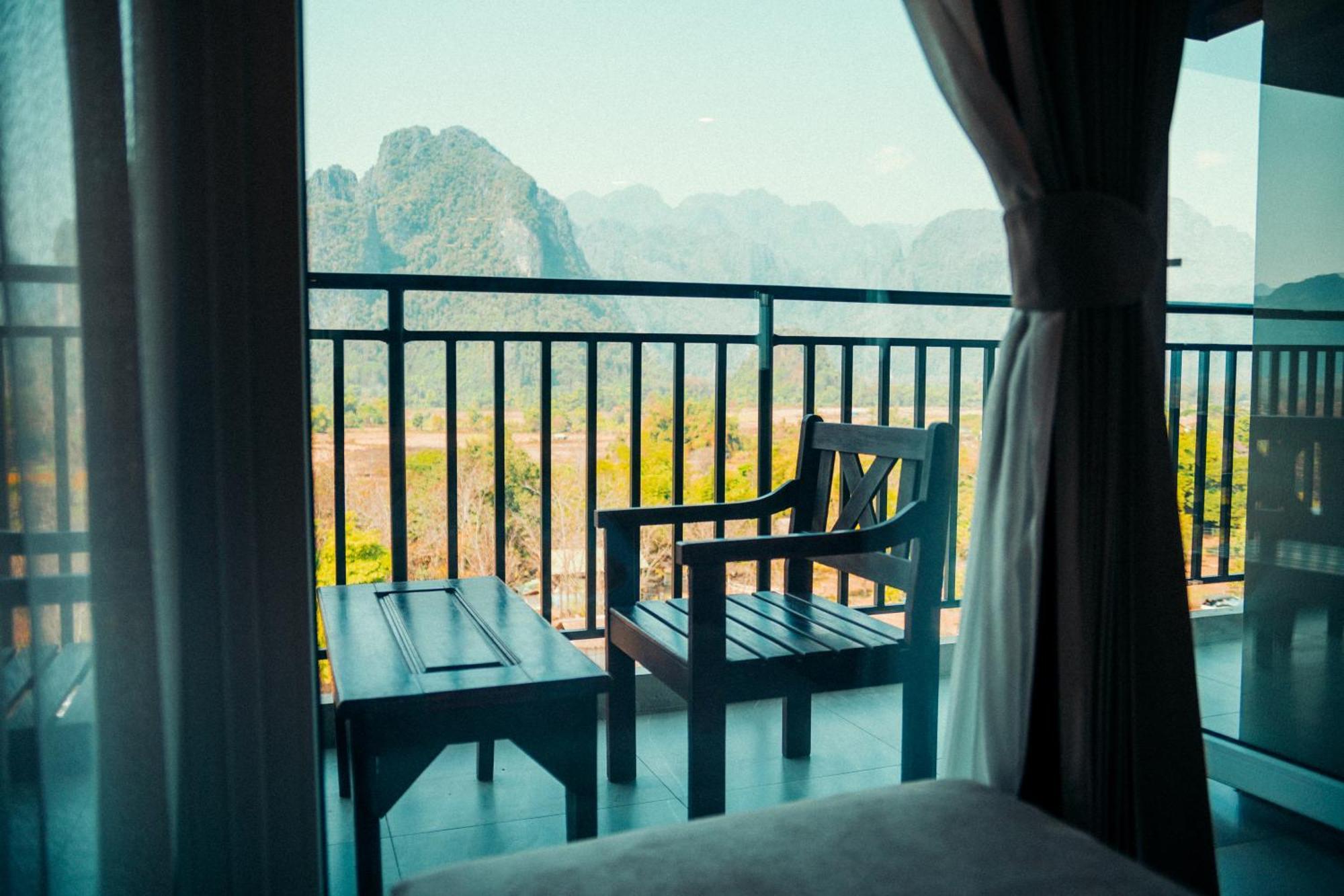 The Elephant Crossing Hotel Vang Vieng Luaran gambar